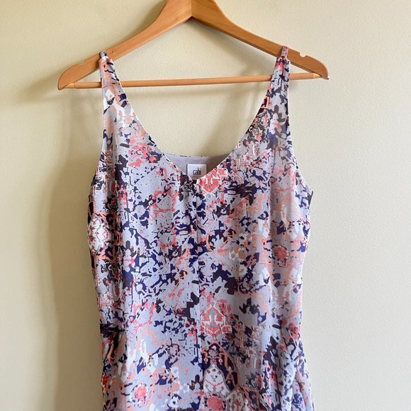 CAbi #5049 Fresco Floral Abstract Sleeveless Shift Dress Womens Size S L… - Picture 5 of 10